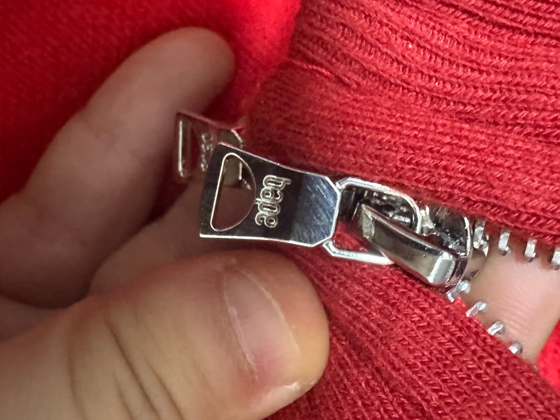 베이프 더블 타이거 샤크 후드집업 레드 L 상품이미지5