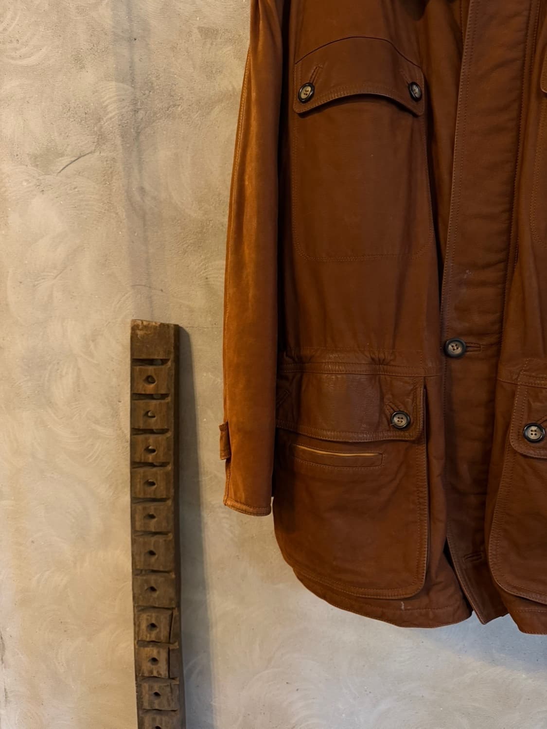 크리스티아노 디 띠엔느 레더 헌팅 자켓 105 상품이미지9