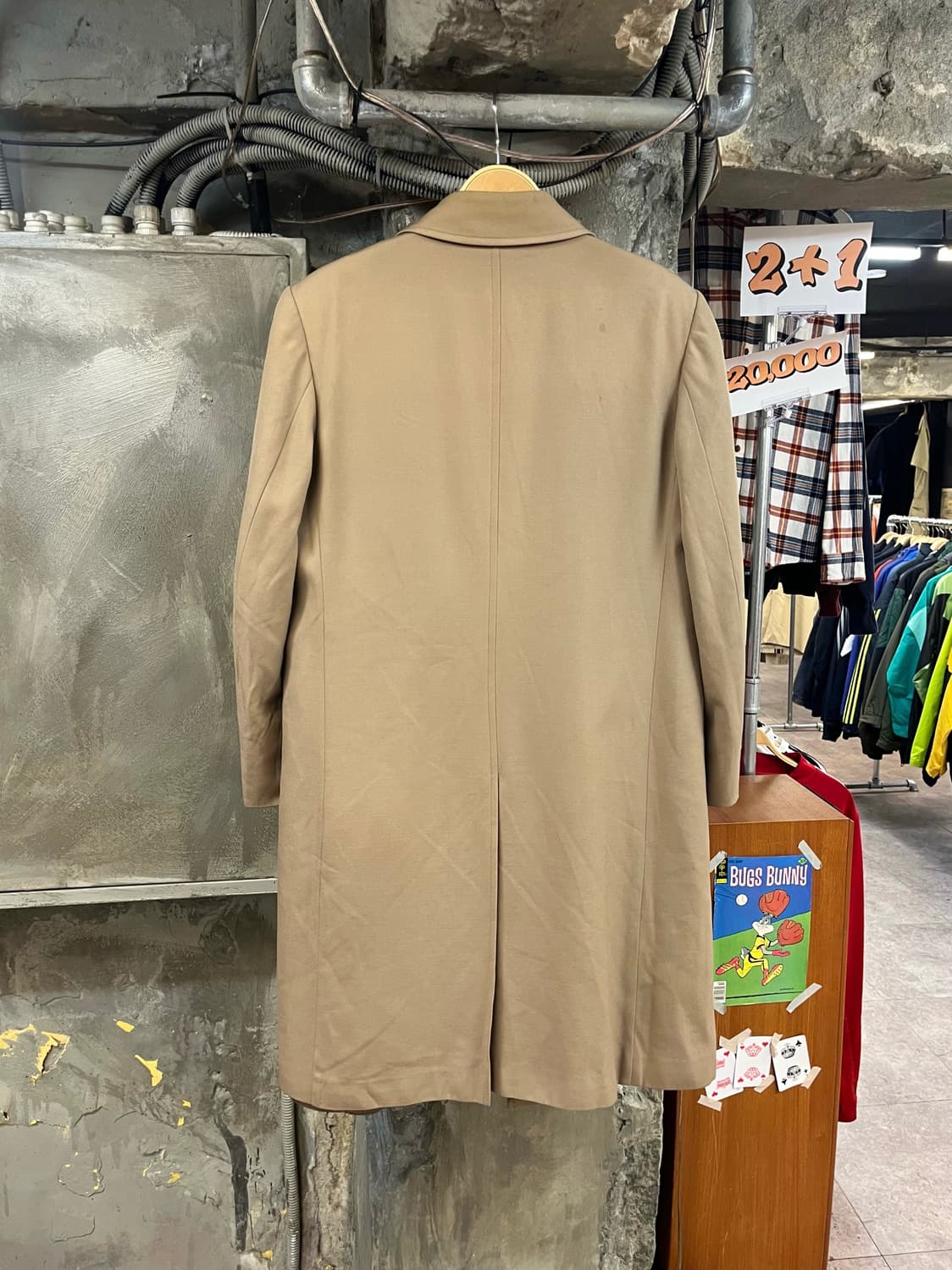 런던포그 울 트렌치 자켓 베이지 #csz3459 상품이미지2