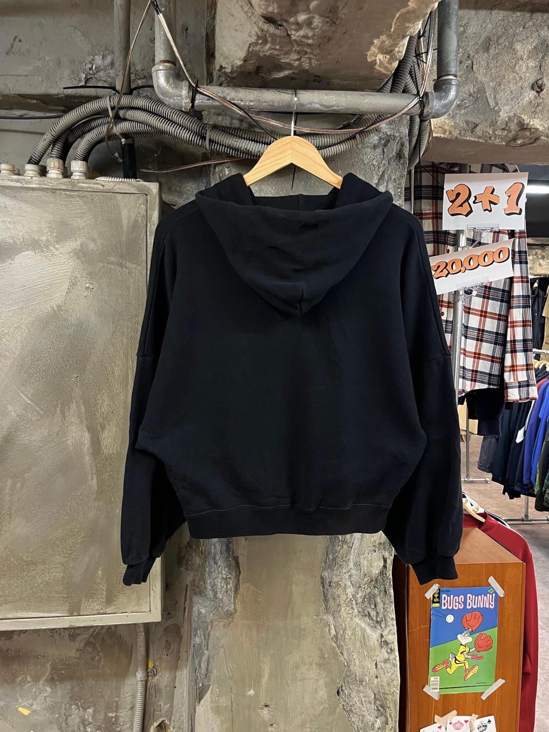 러셀 USA 후드집업 블랙 M #csz3424 상품이미지2