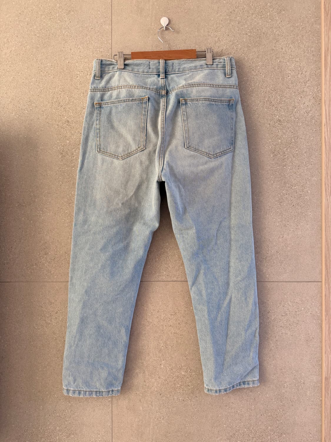 남자 자라 청바지 워싱 아이스 버튼 단고 상품이미지4