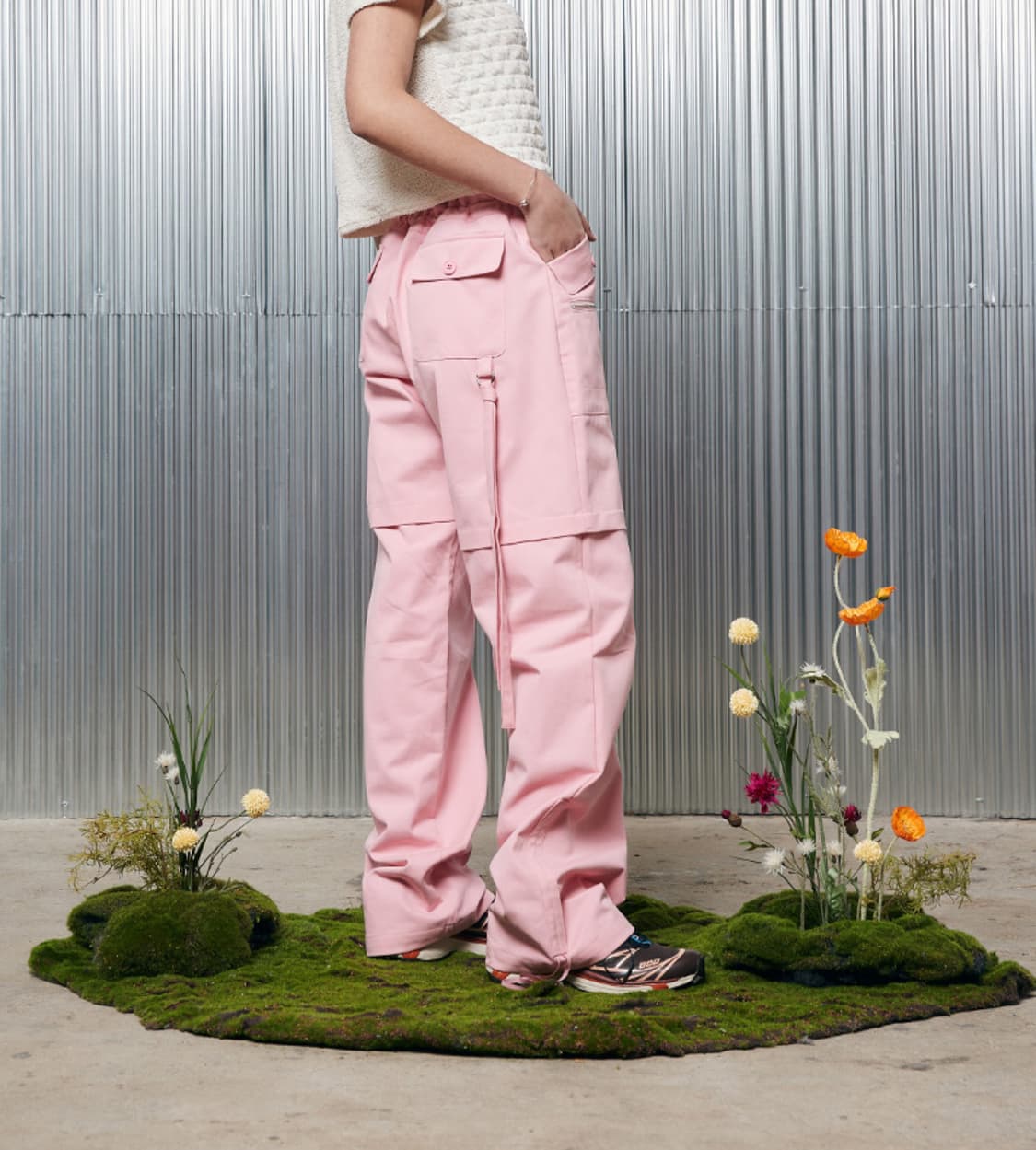 라티젠 핑크 포켓 팬츠 카고 바지 상품이미지2