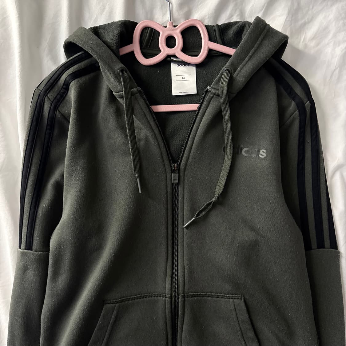 아디다스 카키 후드집업 상품이미지3