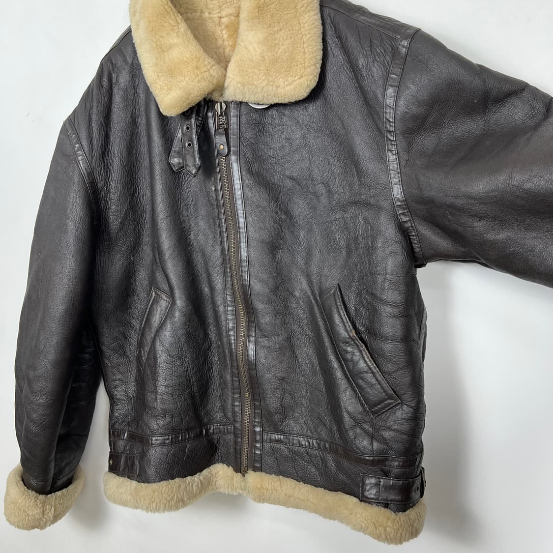 1980s Stussy 스투시 B-3 양가죽 무스탕 상품이미지3