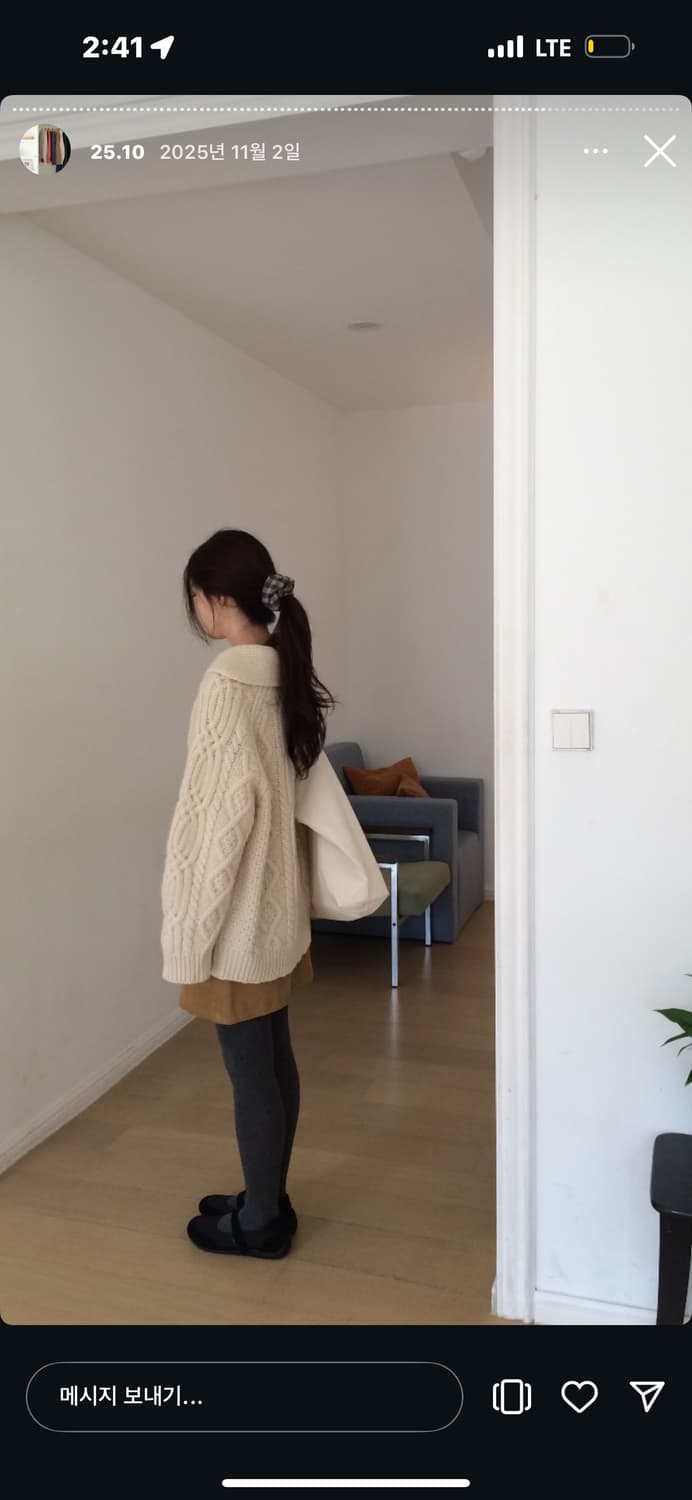 케이블니트집업Hazel wool cable knit zip up 상품이미지3