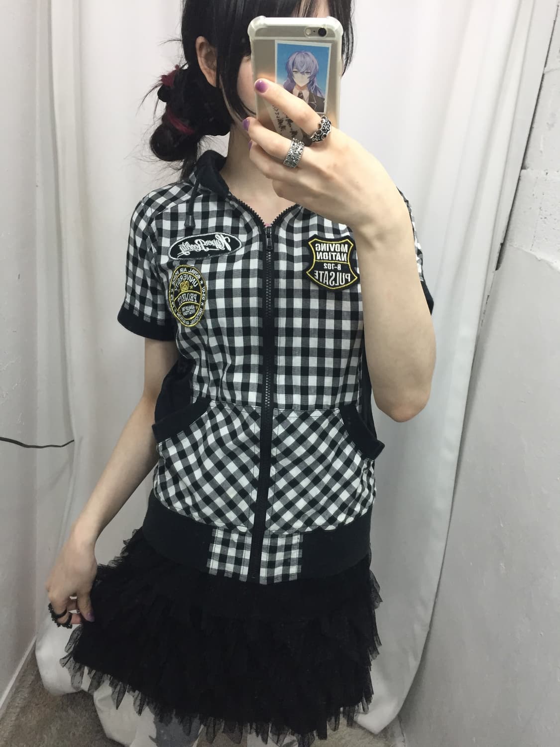 깅엄체크 코디 🖤 상품이미지1