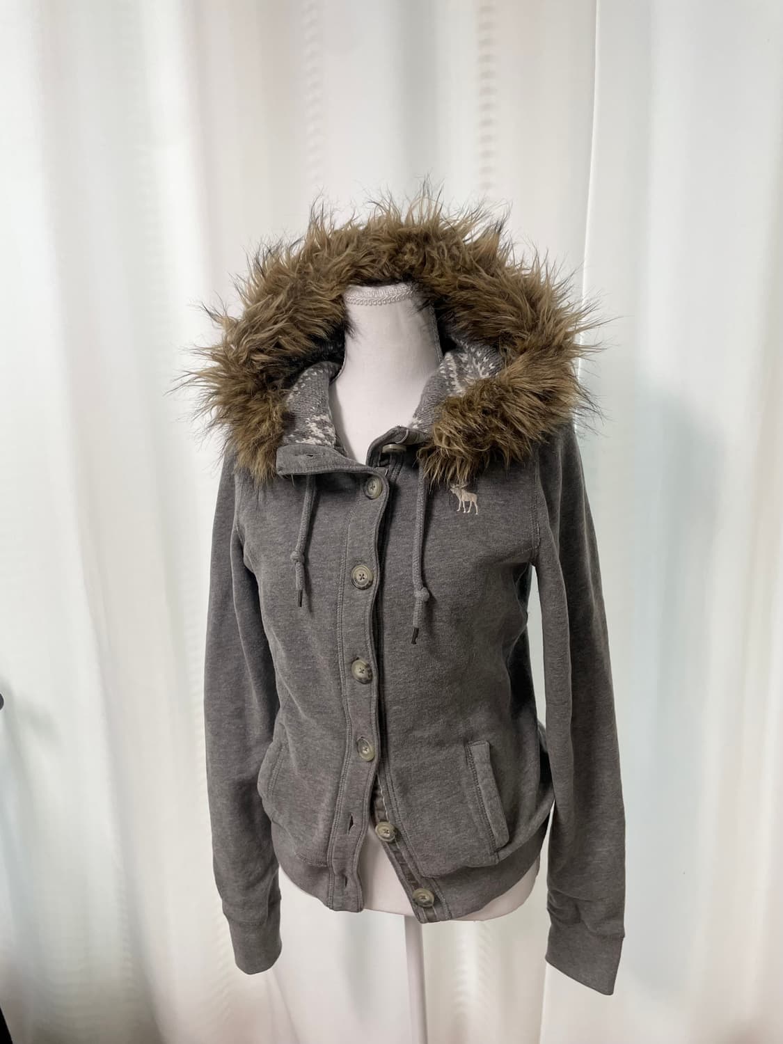 아베크롬비 울프죠 노르딕니트 안감 후드집업 [유일매물] 상품이미지2