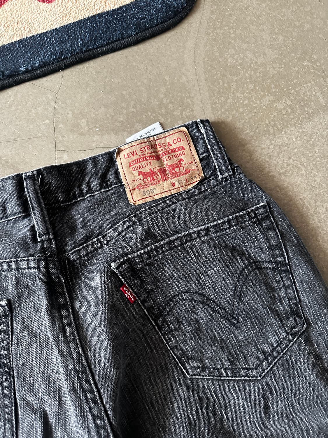 Levis 리바이스 505 스트레이트 흑청 w32 상품이미지2