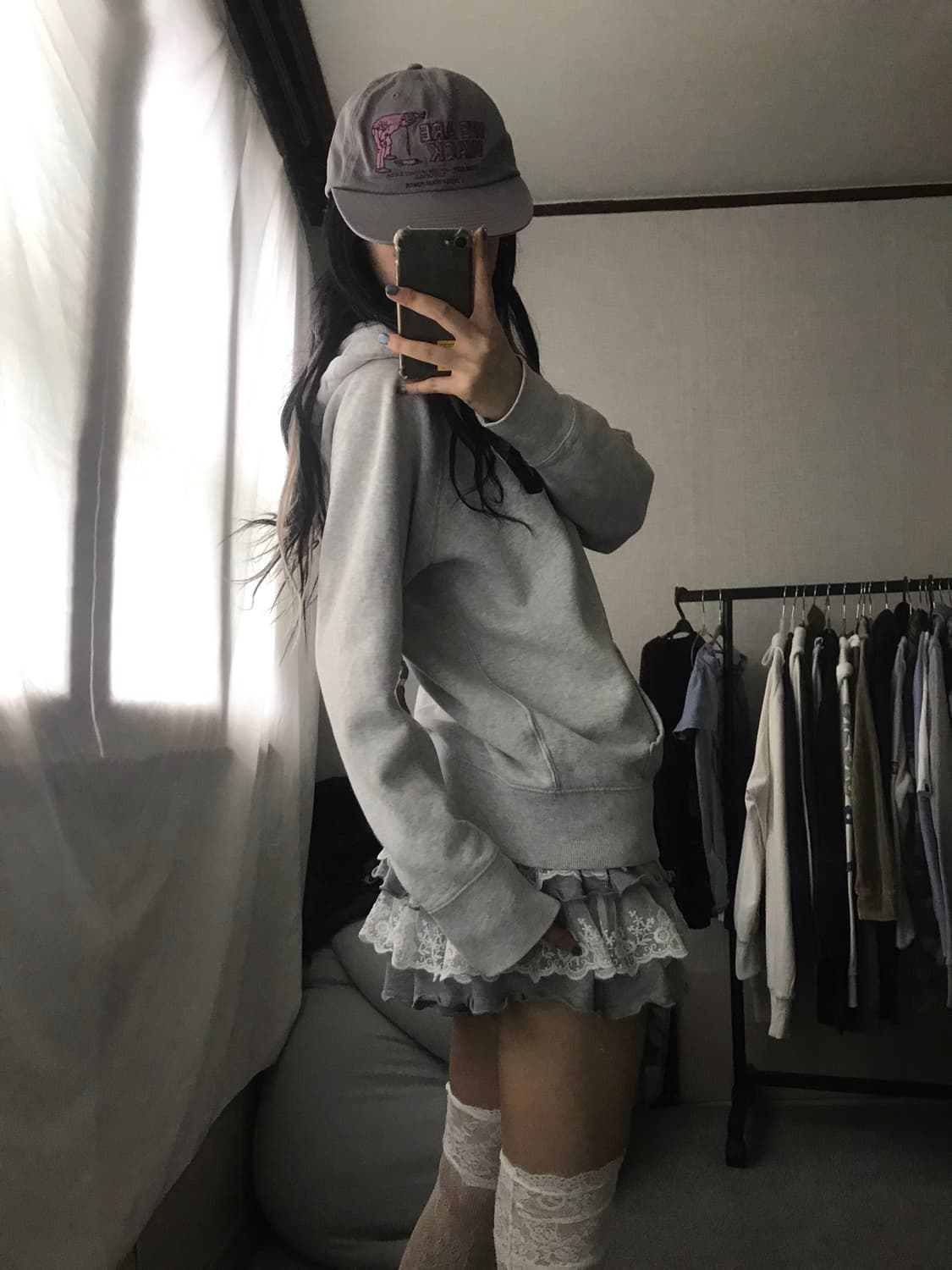 갭 그레이 후드집업 상품이미지5