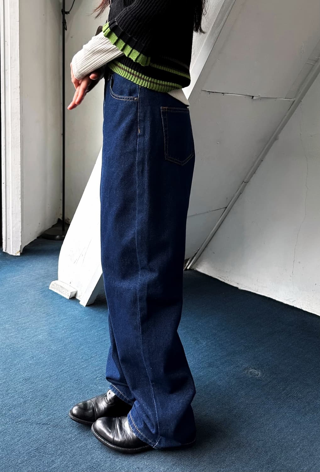 5pkt one washed wide denim pants 상품이미지3