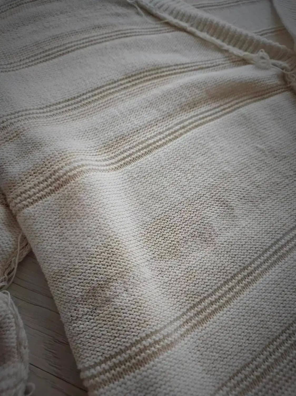 언유즈드 실크 컷디자인 오버 가디건 상품이미지4