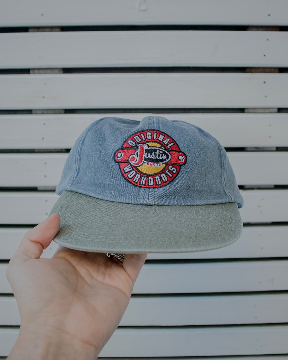 Justin Boots two-tone washing 캡 상품이미지1