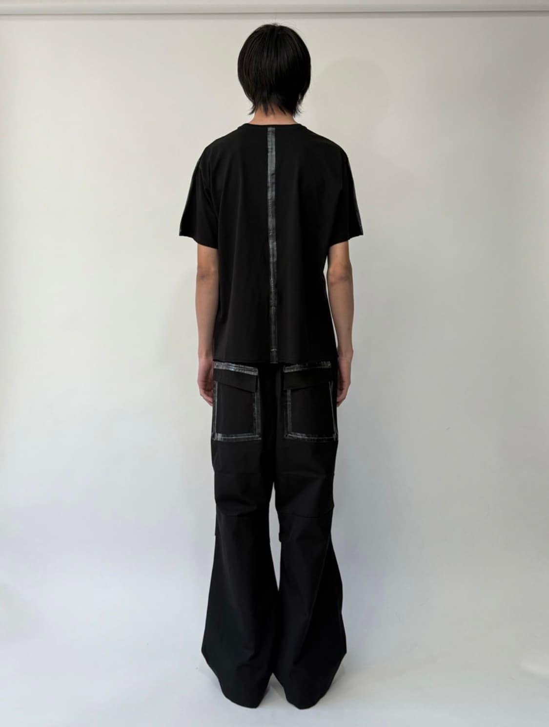 (46) San263-1 Taped Belt Trousers Black 상품이미지5