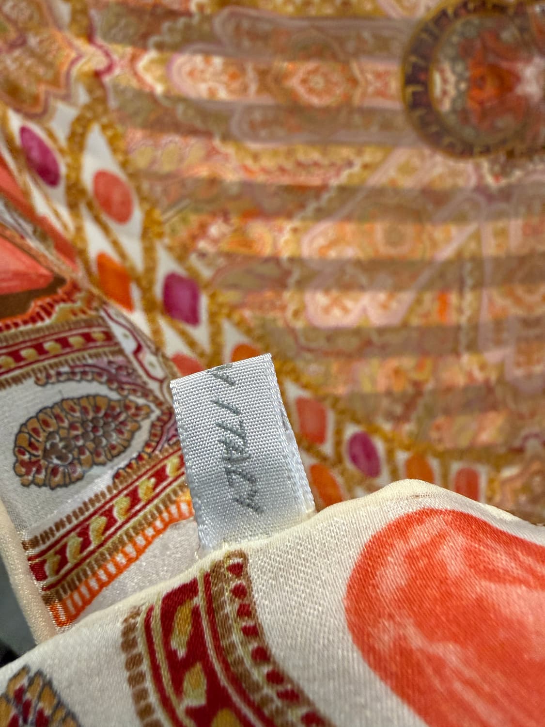 크리스찬 디올 CD 모노그램 아카이브 실크 스카프 오렌지 상품이미지6