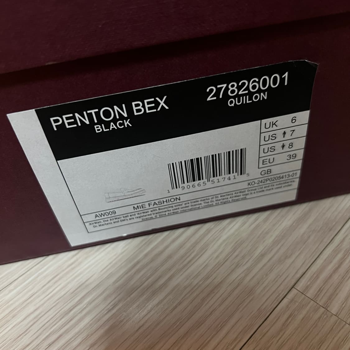 닥터마틴 펜톤 벡스 UK6 250 27826001 MIE 상품이미지10