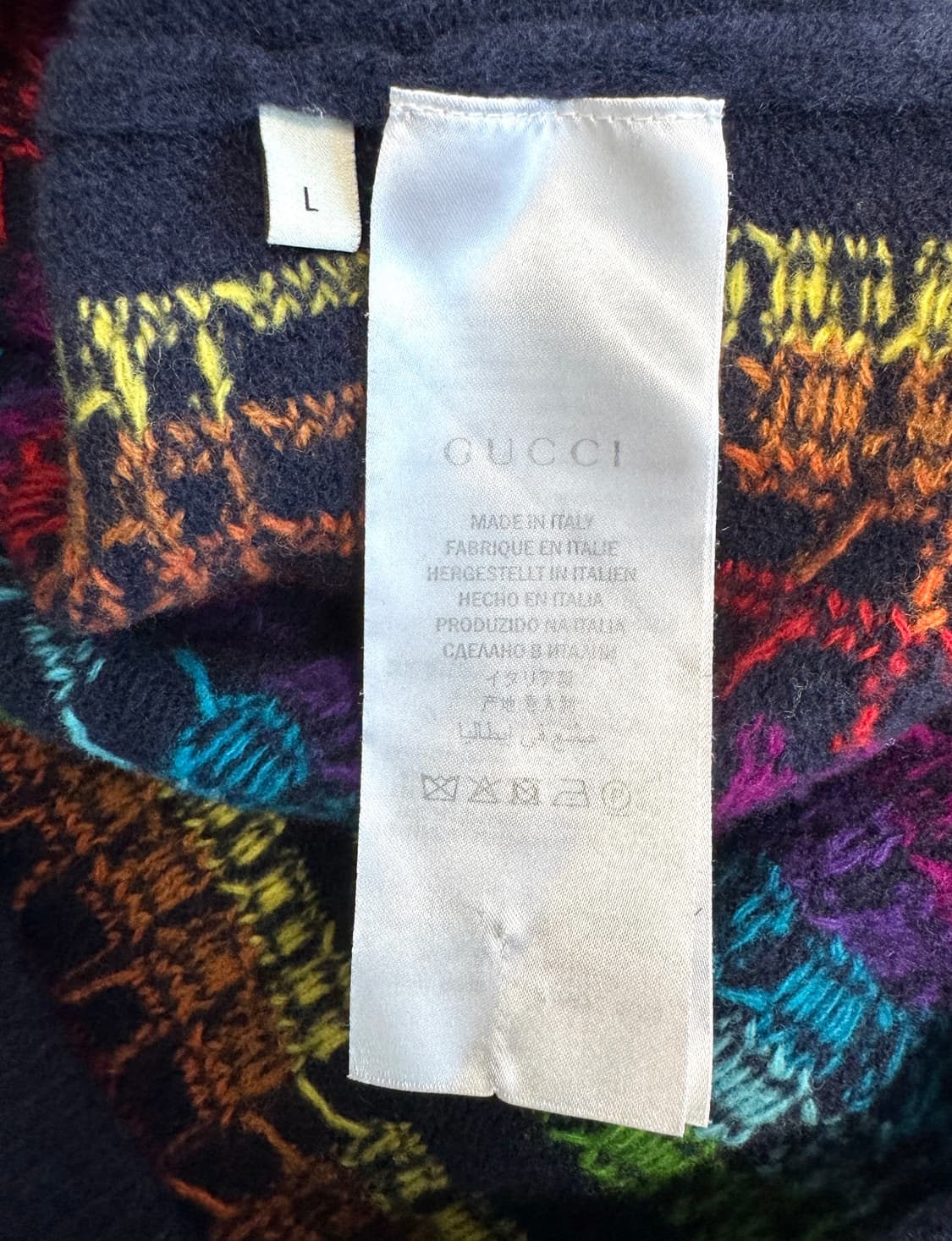 GUCCI 구찌 도버스트릿마켓 에디션 레인보우 HOLLYWOOD 울 스웨 상품이미지5