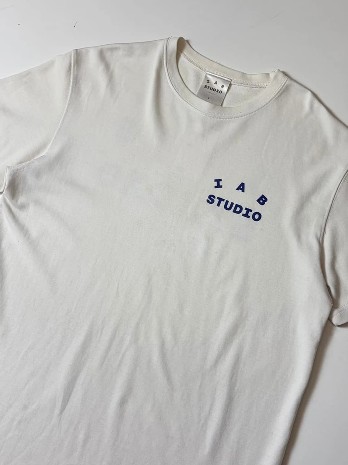 아이앱스튜디오 빅로고 오버핏 반팔 티셔츠 PN9565 상품이미지4