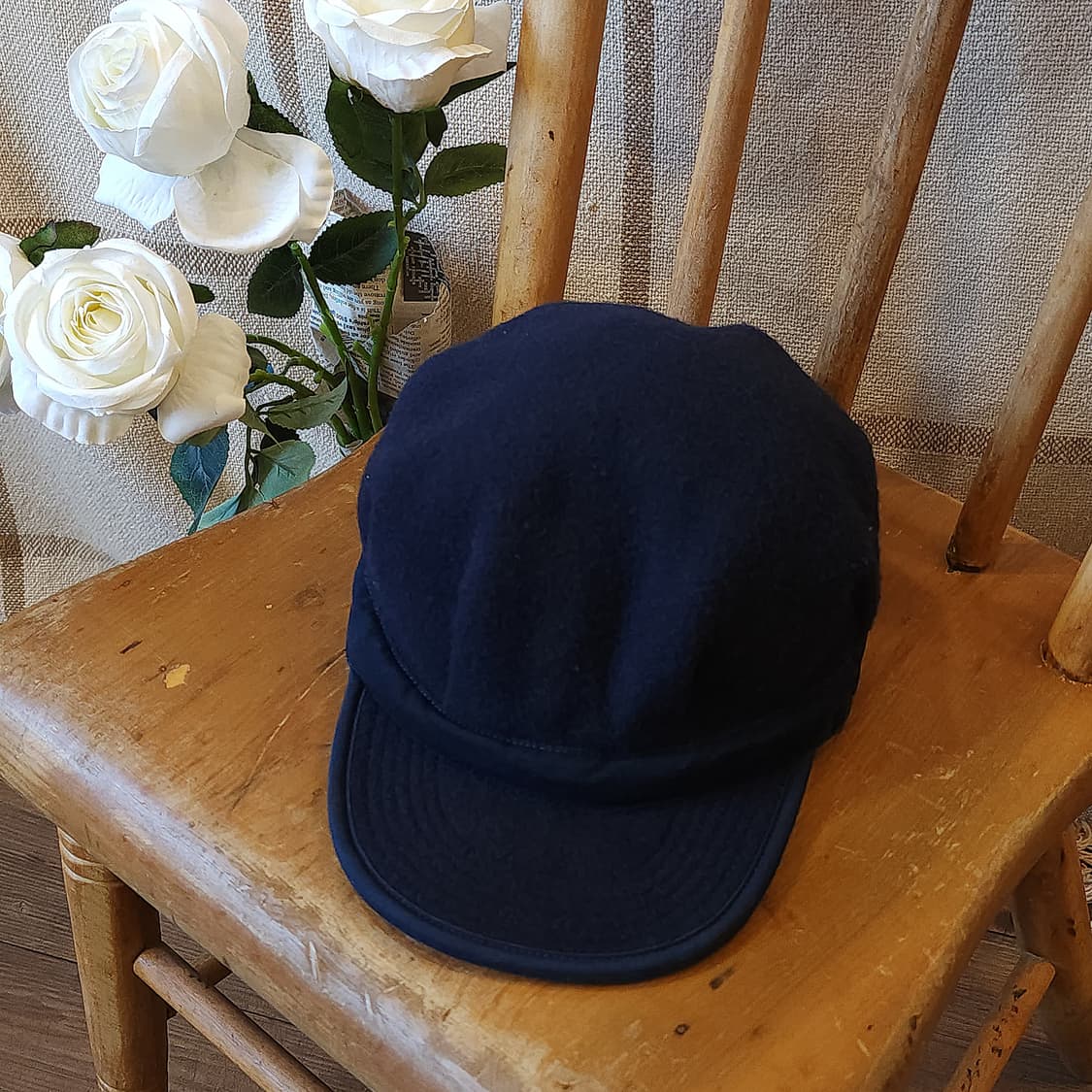 폴로 모자 데님앤서플라이 밀리터리 모자 울 캡모자 뉴스보이 네이비 F 상품이미지8