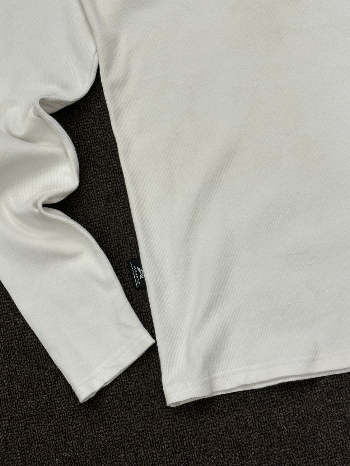 M)Avirex vintage v넥 화이트 골지 롱슬리브 상품이미지2