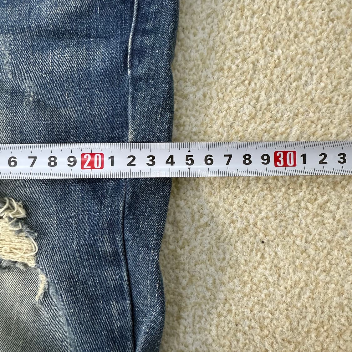 [25] 게스 데미지 슬림핏 데님팬츠 0115T1 상품이미지6