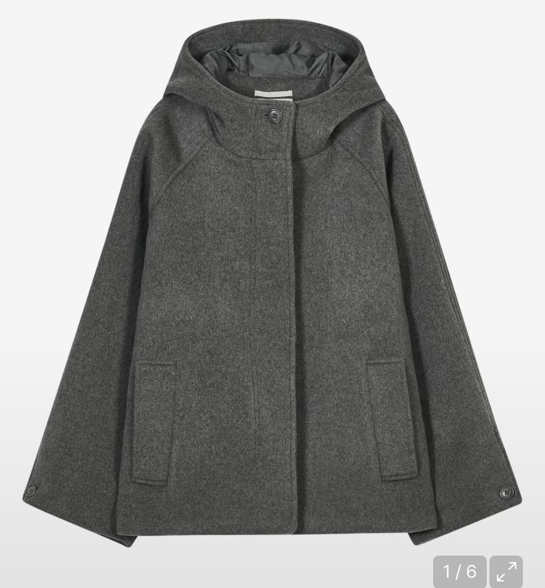 타입서비스 후드 하프코트 그레이 상품이미지1