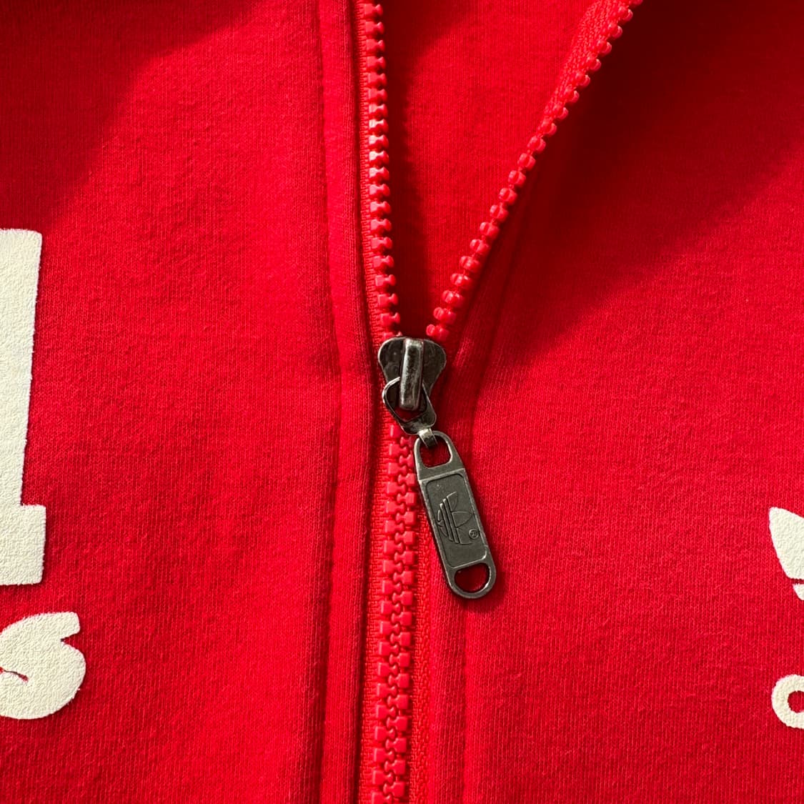 아디다스 90s 백로고 레드 후드집업 M 상품이미지5