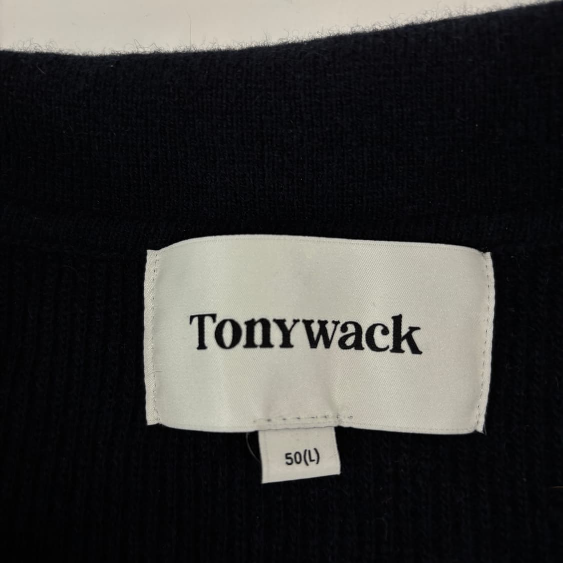 Tony wack 토니 웩 울 캐시미어 카라 니트  상품이미지4