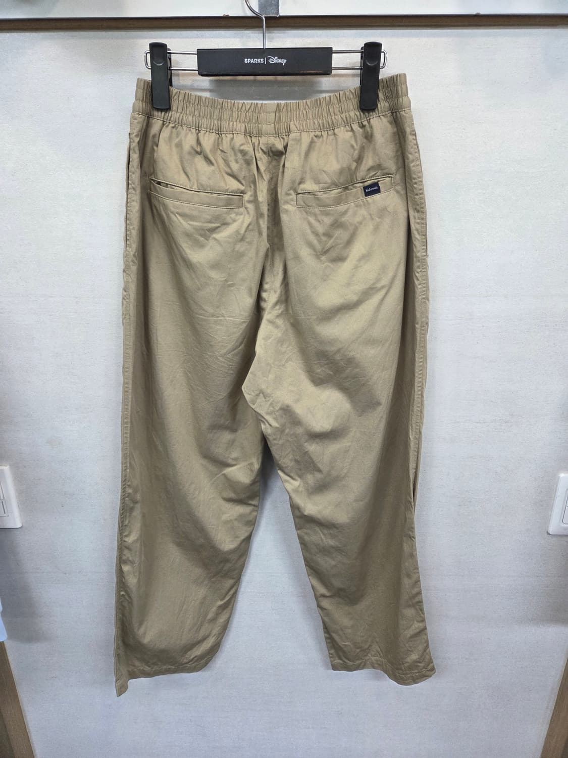 하이드아웃 핀턱 면 밴딩팬츠 대략 L 상품이미지2