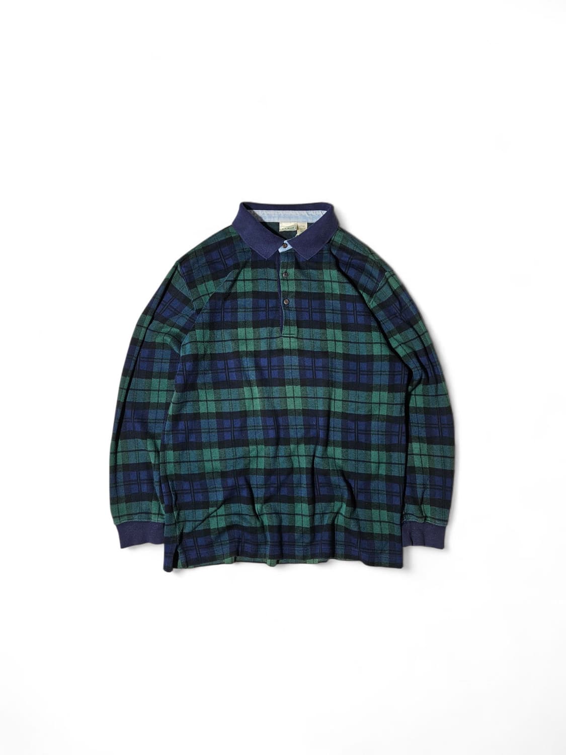 L.L.Bean 타탄체크 럭비 셔츠 L 상품이미지1