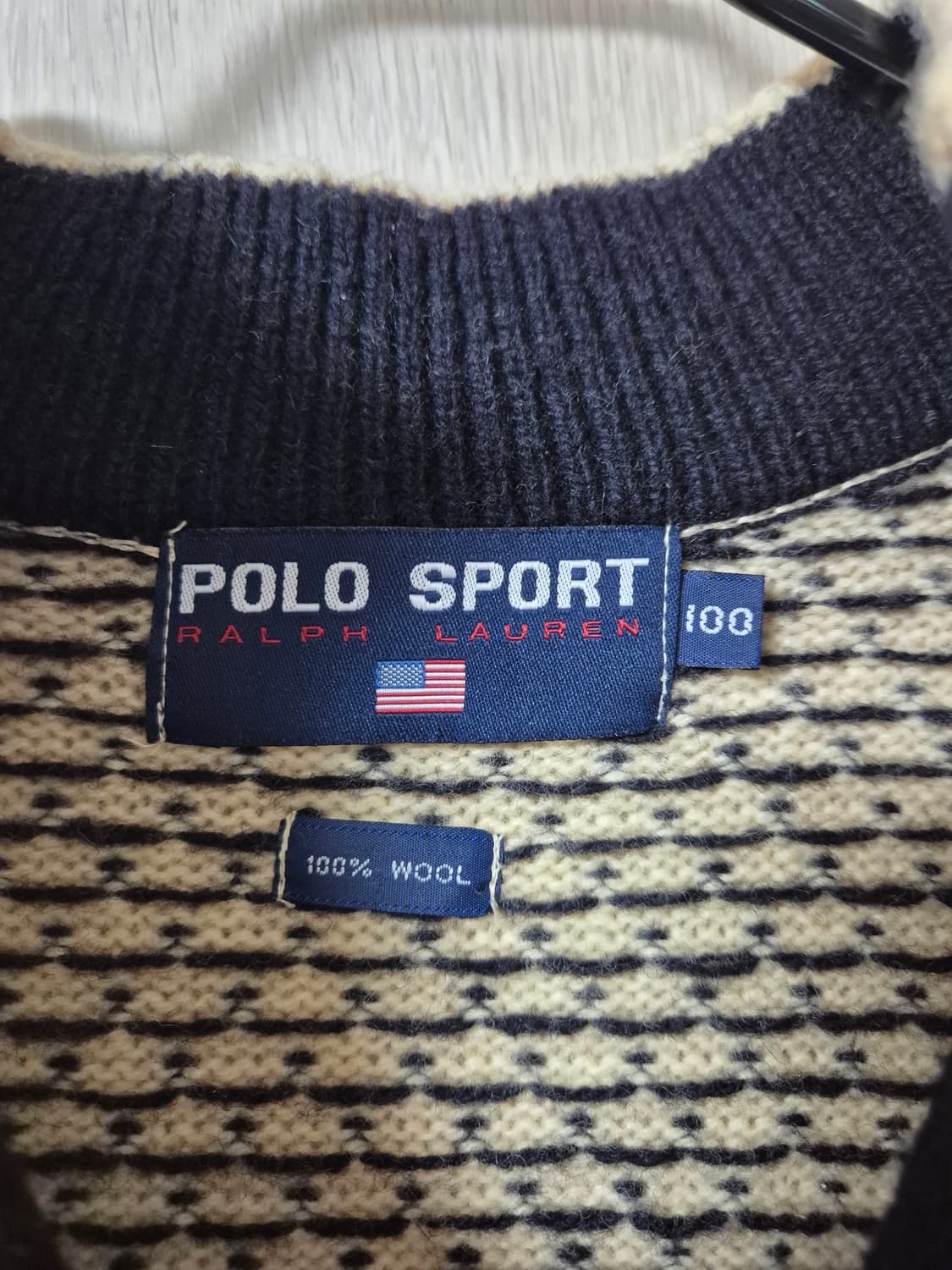 폴로 랄프로렌 노르딕 반집업 니트 스웨터 100 상품이미지4