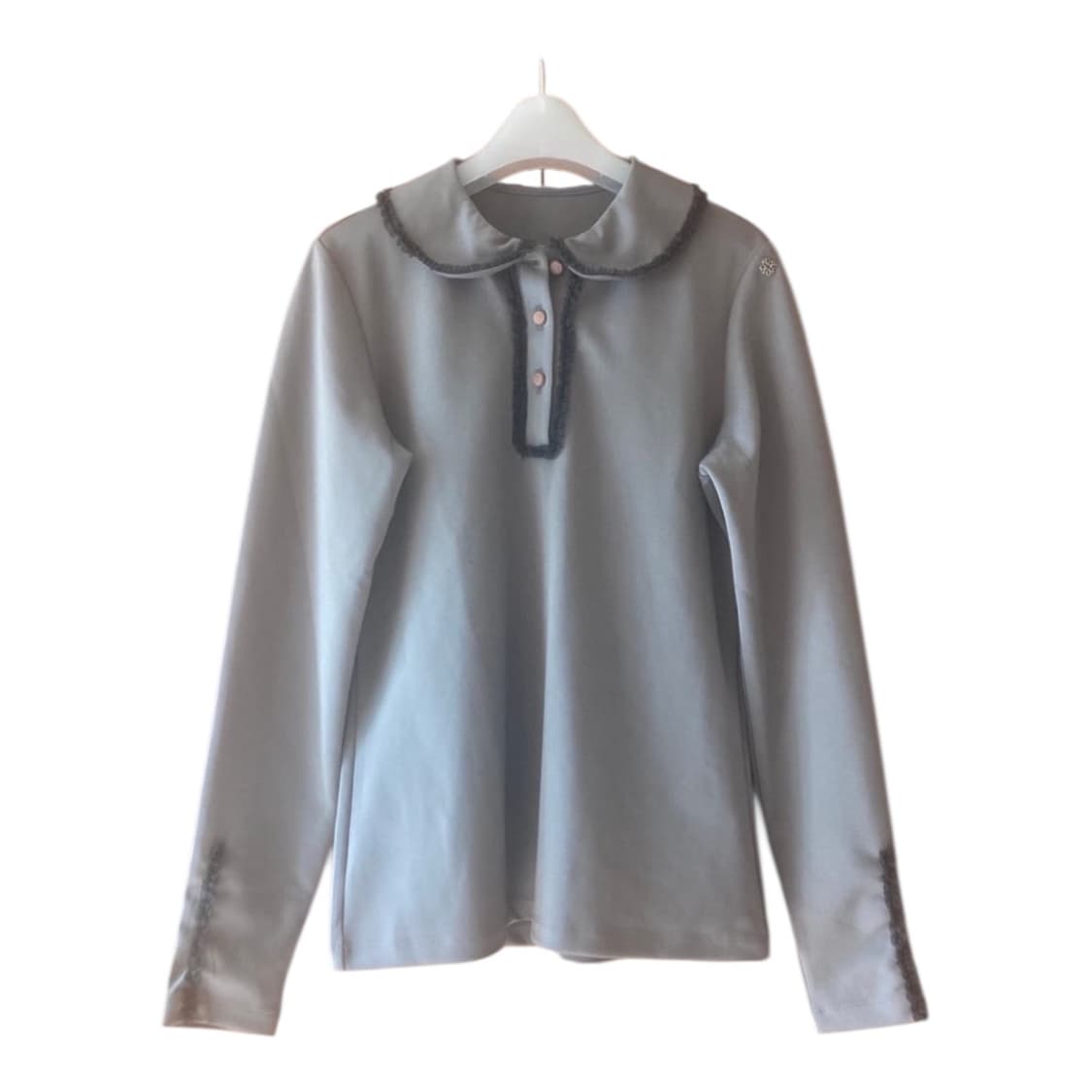 Vintage mute purple blouse 상품이미지1