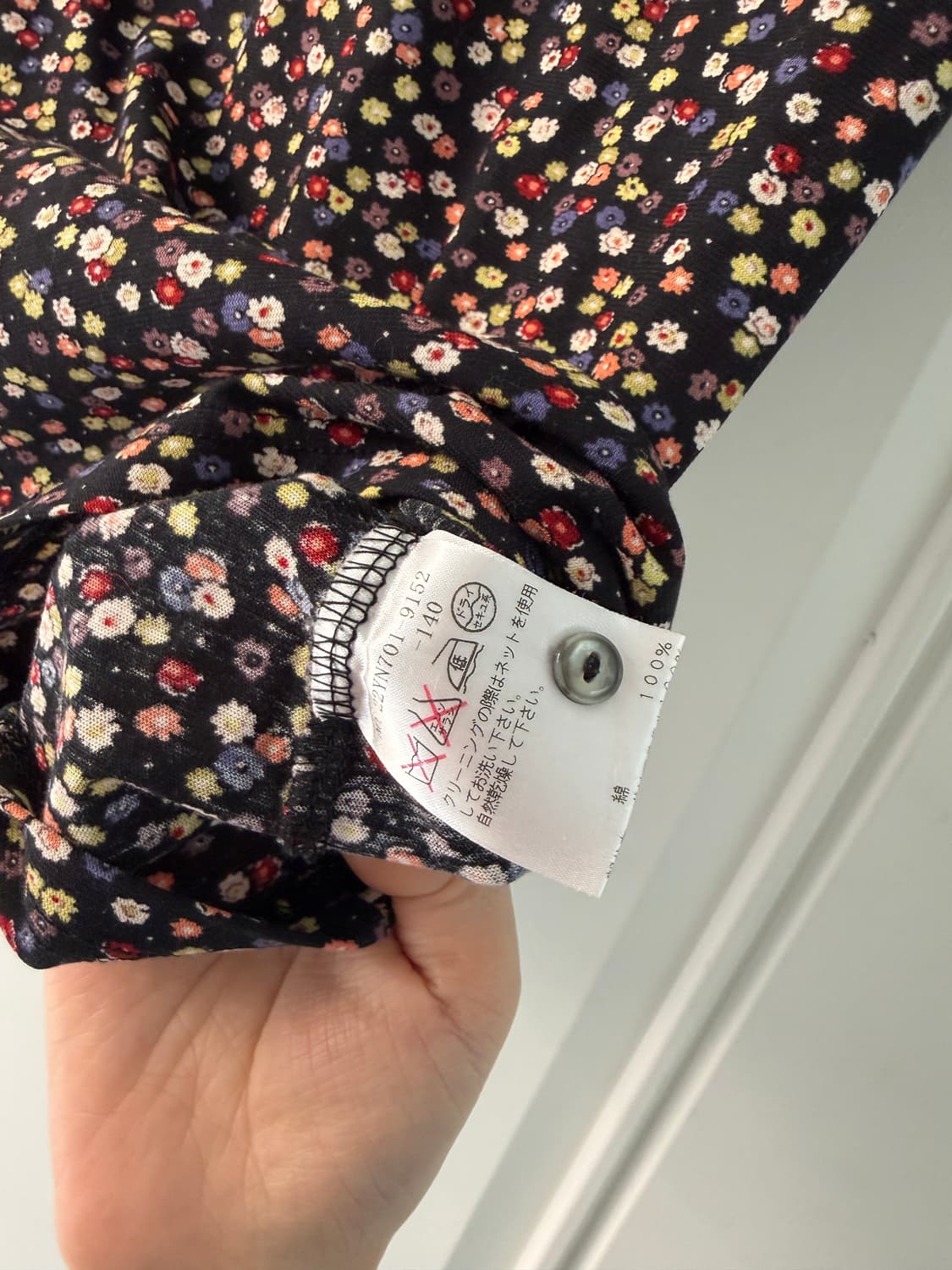 일본빈티지 잔꽃 플로럴 숏반팔 상품이미지7