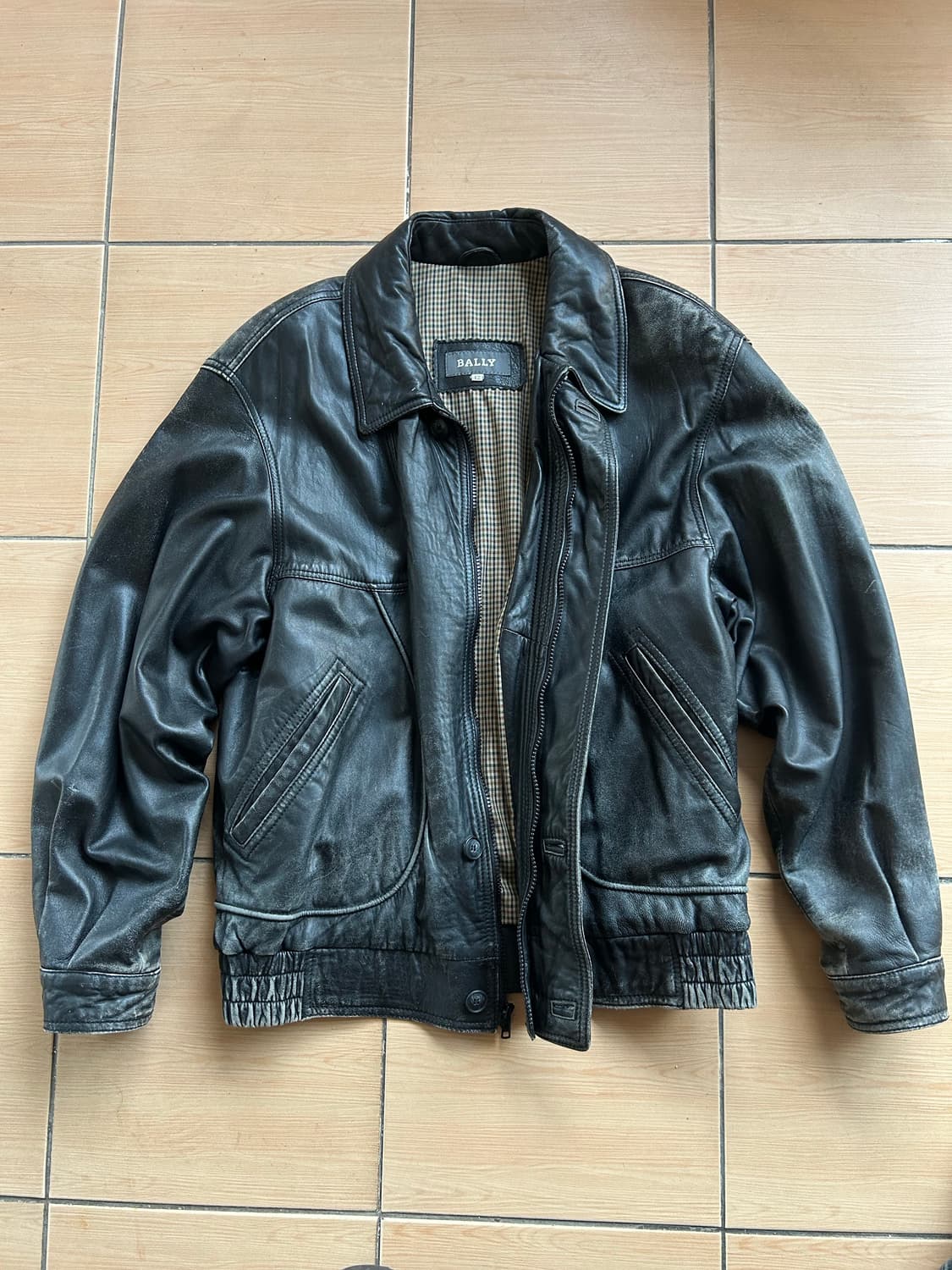 90,00’s 발리 양가죽 봄버자켓 상품이미지4