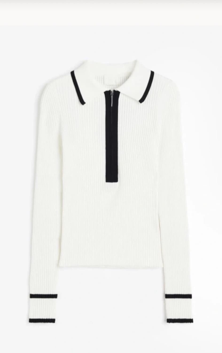 H&m 골지 카라 니트 상품이미지1