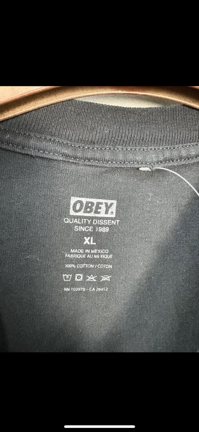 오베이 후르츠오브 아워 레이버 클래식 블랙 반팔 H1906 상품이미지7