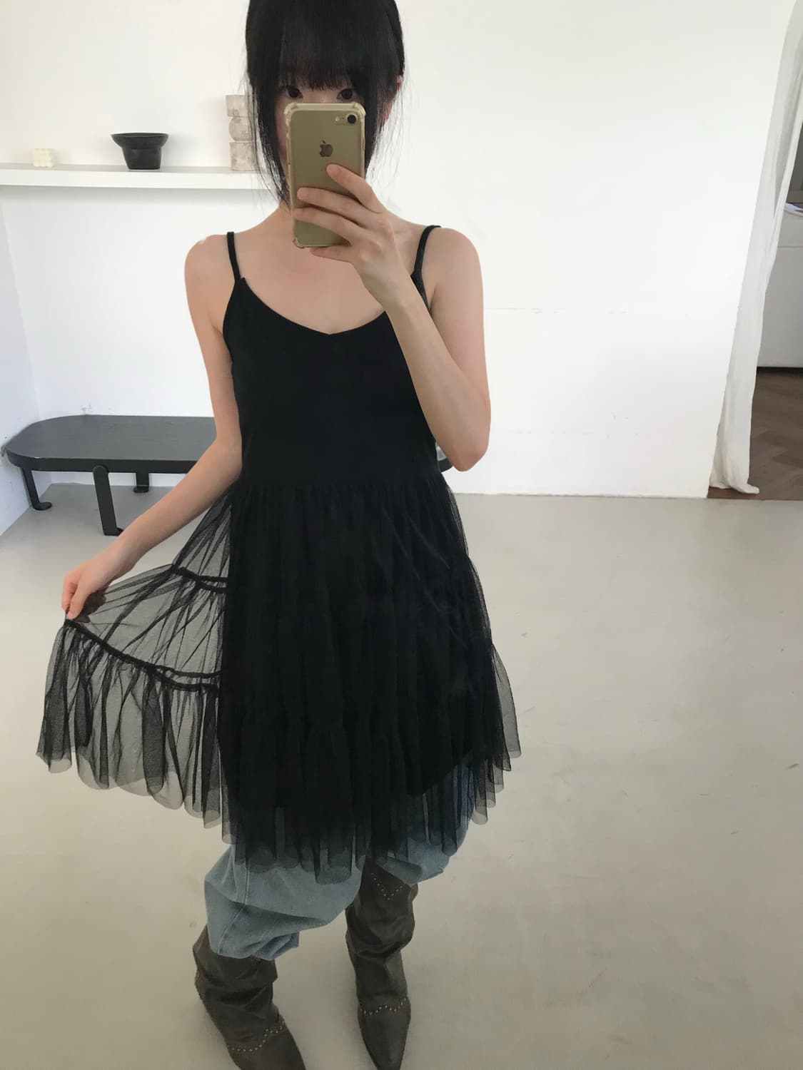 vintage black sha one-piece 상품이미지3
