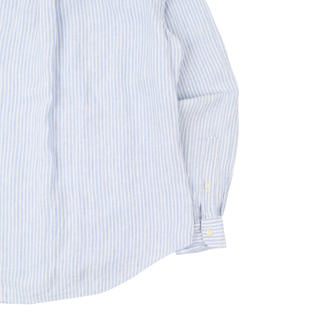 폴로 랄프로렌 qr 린넨 블루 스트라이프 클래식핏 셔츠 상품이미지7