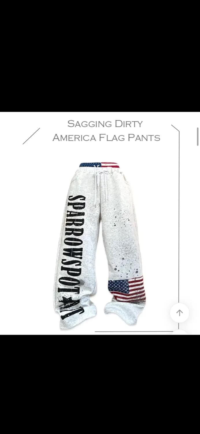 아메리카 새깅 더티그래픽 팬츠 y2k 펑크 남여공용 상품이미지2