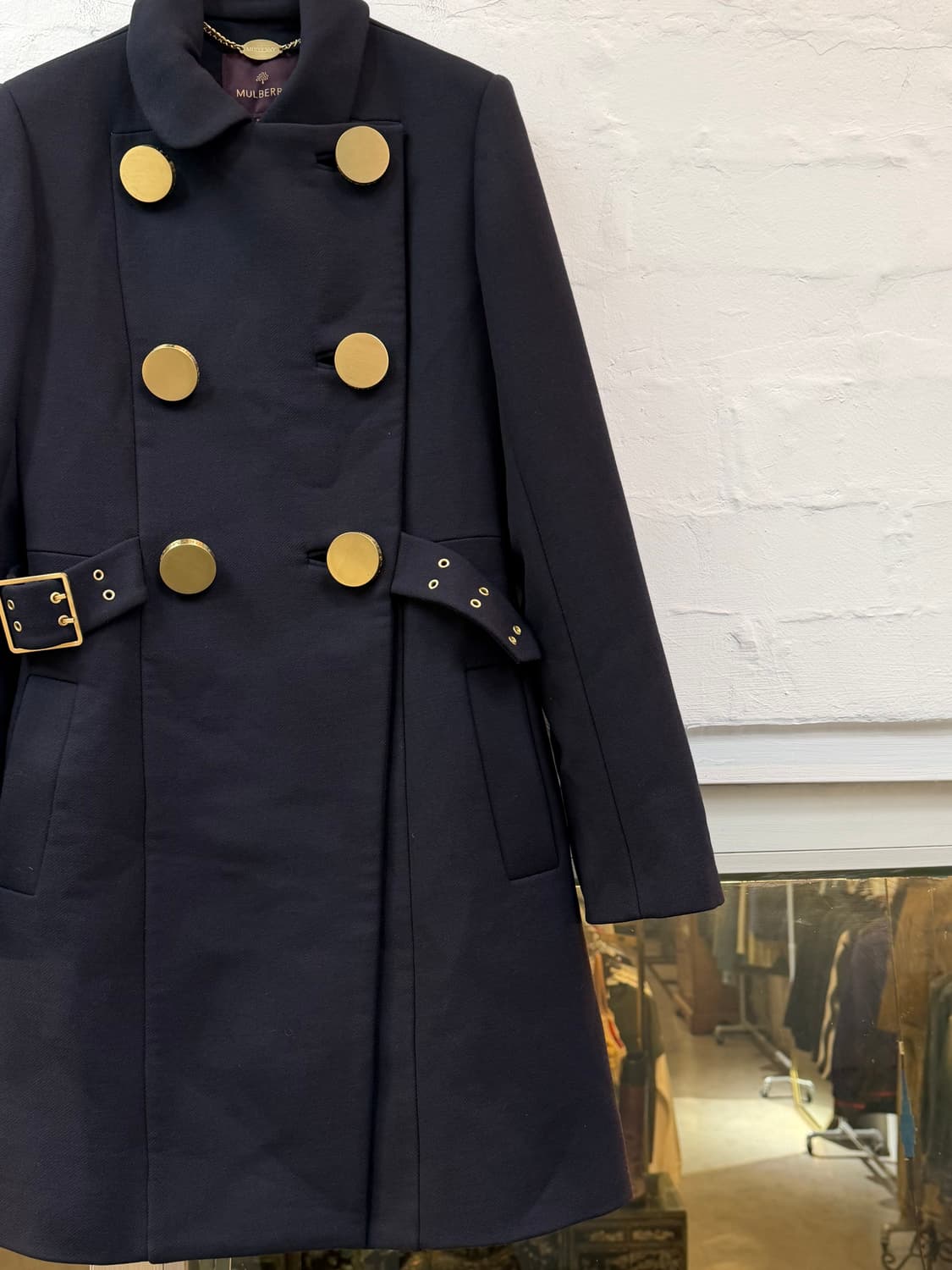 Mulberry 멀버리 버진 울 금장 코트 UK6 상품이미지4