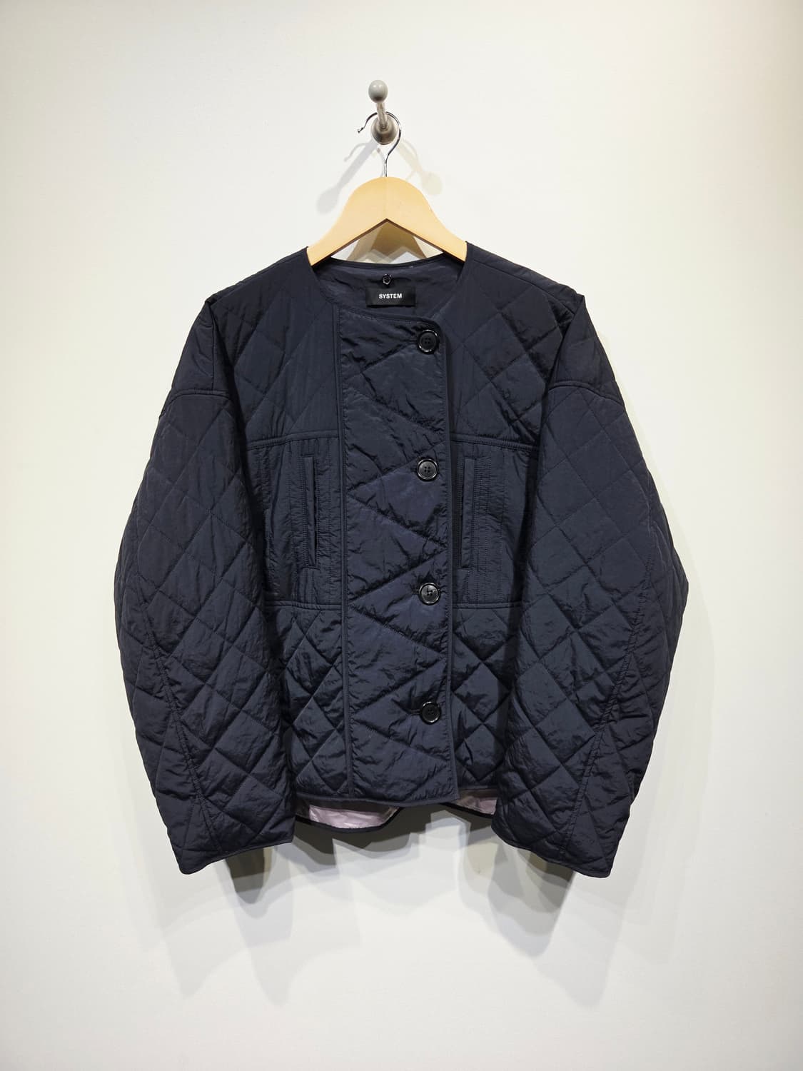 SYSTEM 시스템 노카라 퀼팅 패딩 자켓 상품이미지2