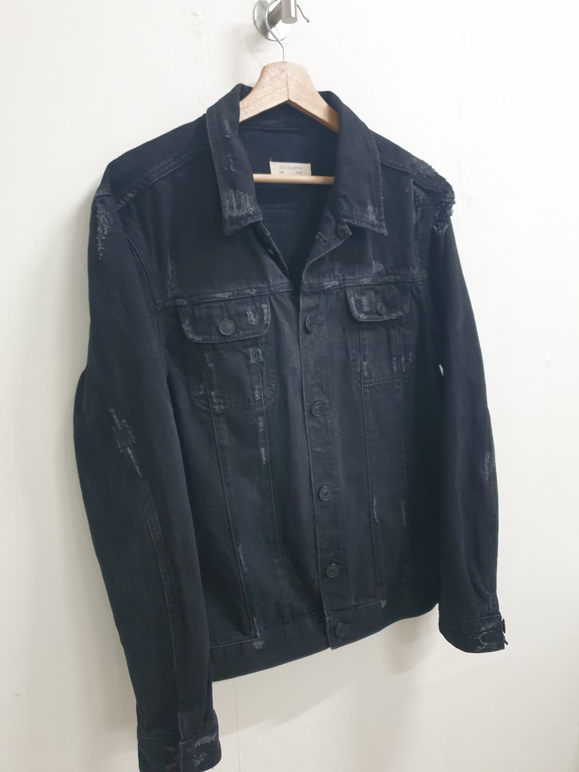 ALLSAINTS 블랙 트루커 데님 자켓 L 상품이미지2