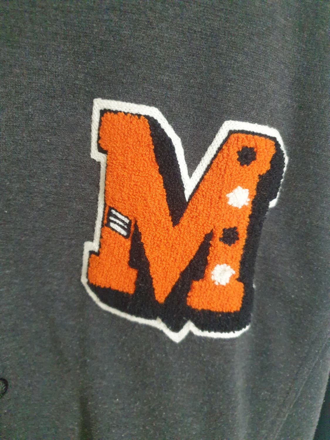 마자플라바 빈티지 자수 아플리케 바시티 자켓 m 상품이미지3