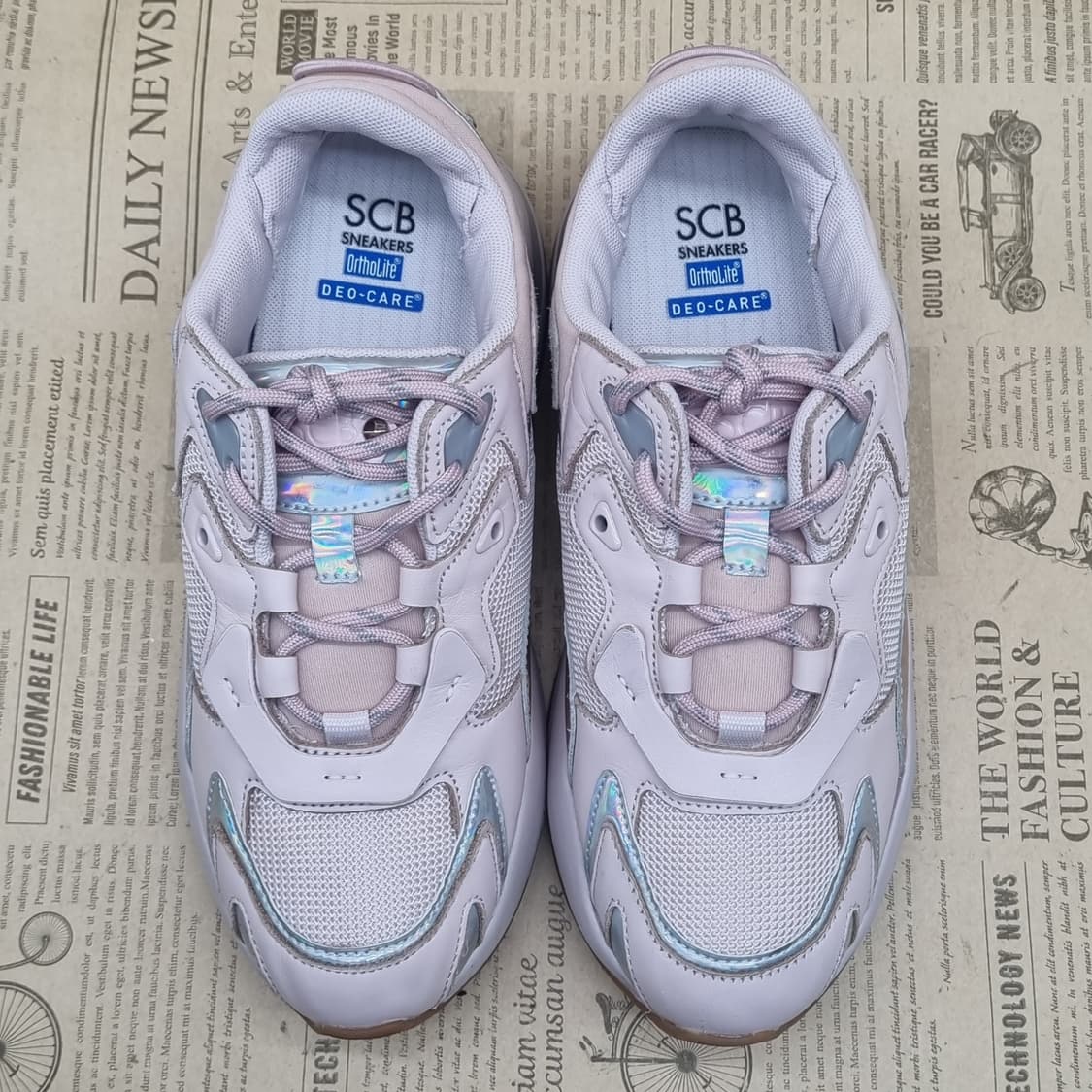 슈콤마보니 핑크 여성운동화235 굽5 상품이미지2