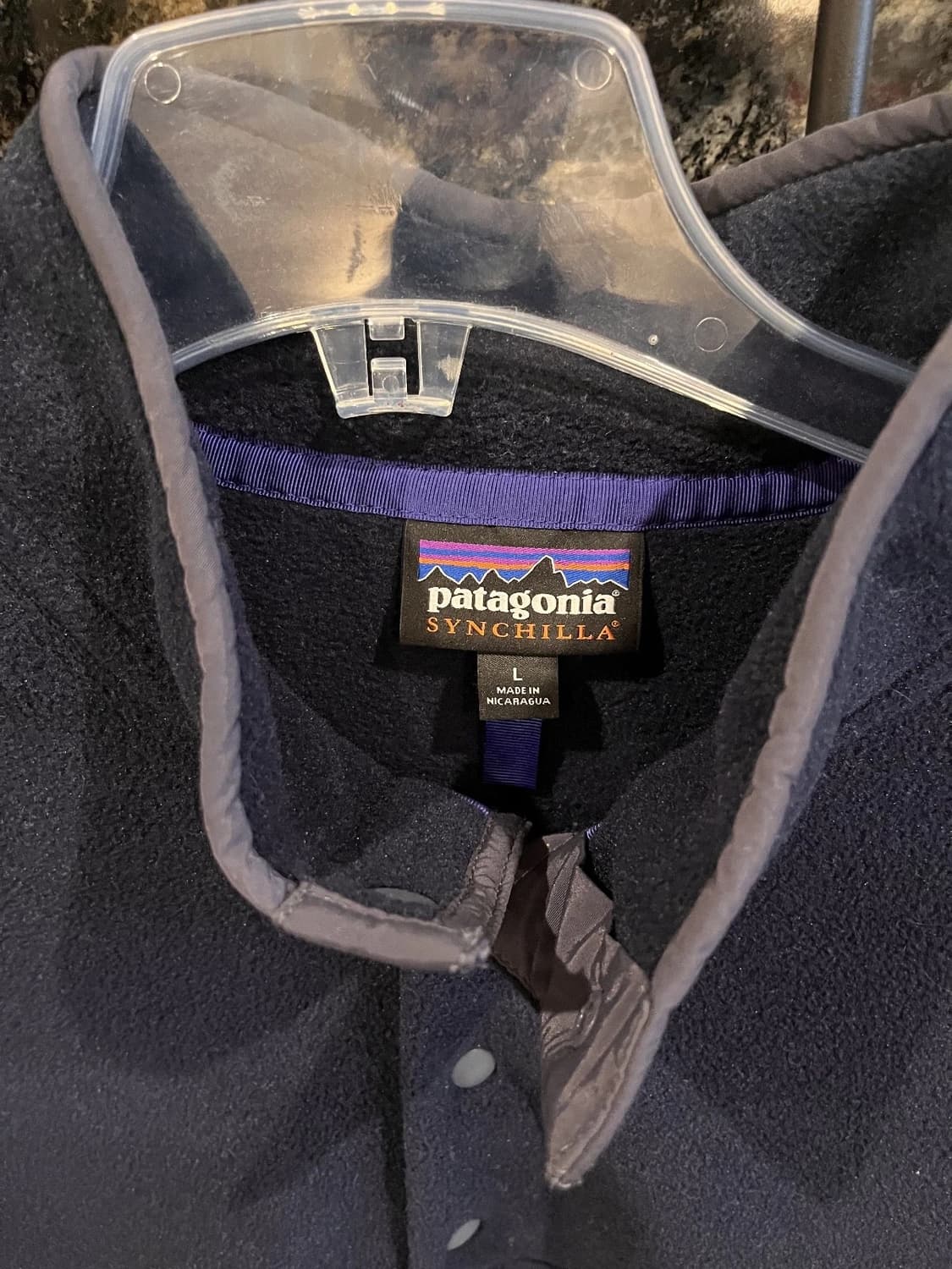 파타고니아 신칠라 스냅-T 네이비/그레이 상품이미지3