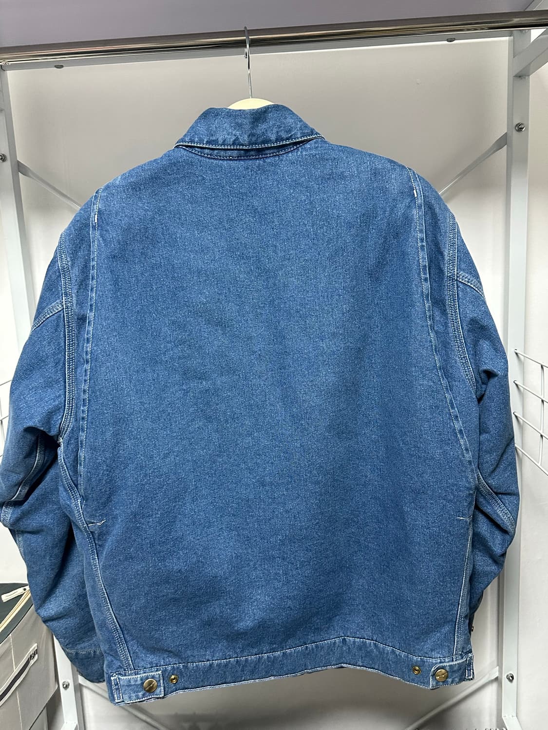 칼하트 WIP 노르코 데님 OG 디트로이트 자켓 블루 스톤 워시드 상품이미지2