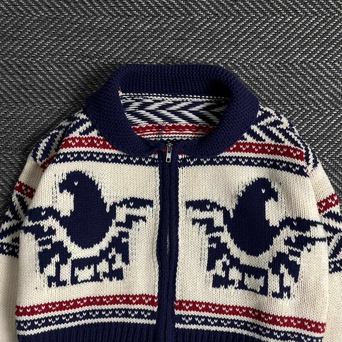 빈티지 우먼스 크롭 코위찬 자켓y 3241 상품이미지3