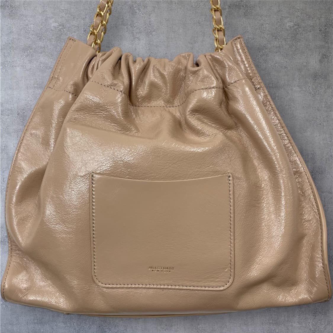 질스튜어트 Jillstuart 핑크베이지 코코 체인 드로스트링 숄더백 M 상품이미지6