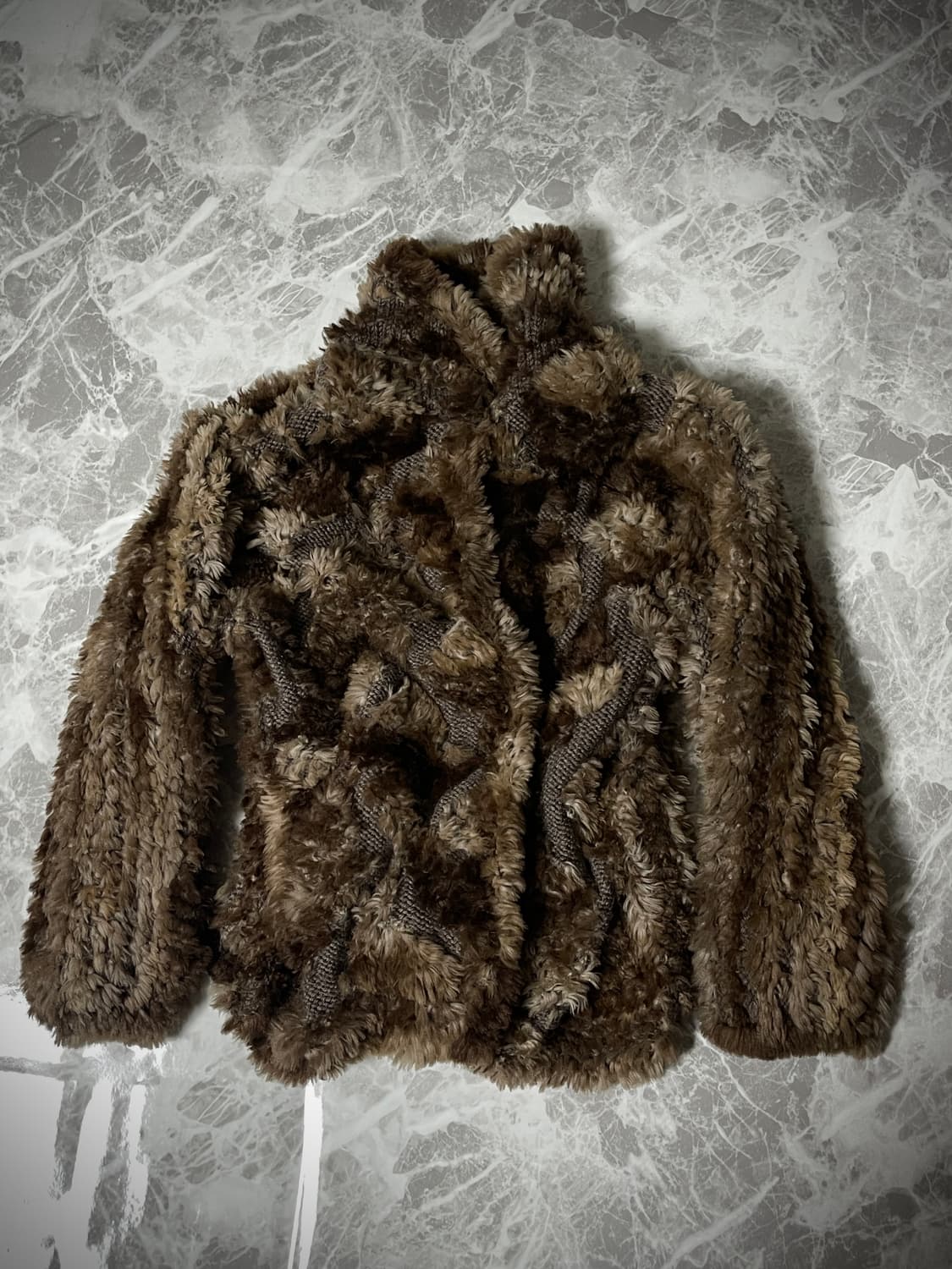 (Japanese vintage)grunge fur jacket 상품이미지1