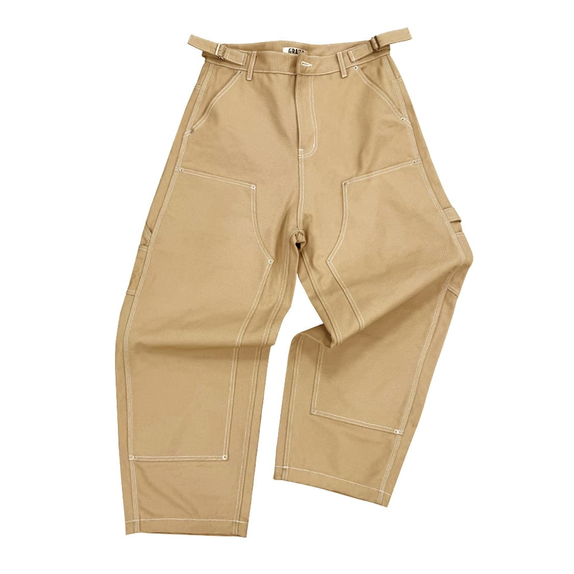 2) 그레일즈 x 코인서울 카펜터 팬츠 베이지 상품이미지1