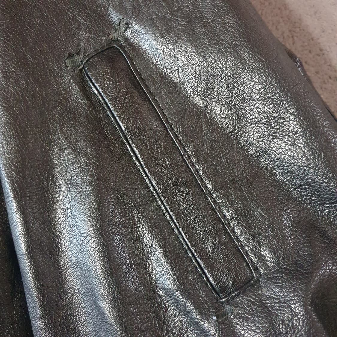 트리밍버드 레더 블루종 자켓 상품이미지7